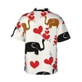 thumbnail image 3 of Elephant Hawaiian Shirts For Men, Summer Short-Sleeve Relaxed-Fit Button-Down Shirts Large, 3 of 9