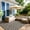 Black & Beige, variant on Outdoor Rug for Patio,Waterproof Reversible,Non-Slip Large Area Rug for Camping, RV, Deck, Balcony, Backyard, Multiple Sizes & Patterns