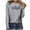 Gray, variant on Raeneomay Long Sleeve Shirts Oversize Women Tops Casual Fashion CrewNeck Pullover Round-Neck Printing T-Shirt