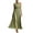 Army Green, variant on Womens Summer Dresses, Lace Trim Ruffle Long Dress for Women Floral Burnout A Line Sleeveless Dress Halter Neck Beach Vacation Evening Gown Dress