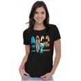thumbnail image 3 of The Smurfs Surf Beach Vacation Women's T Shirt Ladies Tee Brisco Brands S, 3 of 5