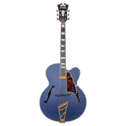 D'Angelico Deluxe EXL-1 Hollow-Body Electric Guitar - Matte Royal Blue