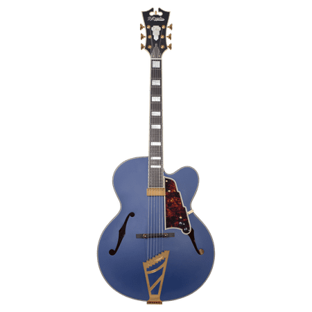 D'Angelico Deluxe EXL-1 Hollow-Body Electric Guitar - Matte Royal Blue