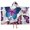 Purple Butterfly Rose, variant on Purple Butterfly Rose Pattern Hooded Bath Towel,50"x30" for Ages 3 To 12 Kids, Quick Dry Lightweight Soft Microfiber Hood Beach Towel Cover Up for Kids