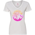 thumbnail image 3 of Inktastic Pigeon Forge, Tennessee- Mountains in Sunrise Colors Women's V-Neck T-Shirt, 3 of 5