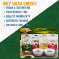 thumbnail image 6 of Salsa Queen Gourmet Freeze-Dried Roasted Tomatillo Salsa | Fresh Ingredients | 3+ year life | No Refrigeration Needed | Vegan, Keto, and Gluten Free | Camping, Travel, Outdoors, Space Travel, 6 of 6