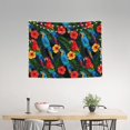 thumbnail image 2 of Colorful Cartoon Parrot Leaves Tapestry for Bedroom - Tapestry Wall Hanging Wall Tapestry for Dorm Wall Decor Home Decoration , Aesthetic Funny Tapestry 29 x 37in, 2 of 5