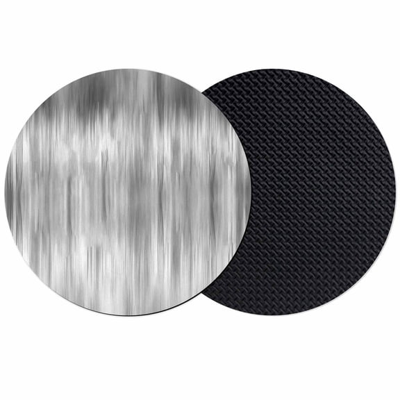 Grey Coasters Set of 2, Absorbent Coasters for Drinks, Modern Abstract Art Ombre Striped Coaster for Desk Coffee Table Protection, Home Decor House Warming Gifts 4"