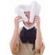 thumbnail image 3 of Gorro de disfraz, divertido, con orejas de conejo, capucha para mujer, regalo de Navidad, 3 of 4