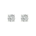 thumbnail image 3 of Clara Pucci 2Ct Synthetic White Sapphire Round Cut VVS1 Push Back Stud 18k Solid hypoallergenic Gold Designer Earrings For April, 3 of 7