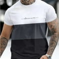 thumbnail image 4 of 2024 Casual Striped T Shirt For Mens Short Sleeve Tops Oversized T-Shirts O-Neck Pullover Street Men's Shirts Tee Summer Apparel, 4 of 5