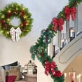 thumbnail image 6 of Festive Multi Loop Ribbon Bow Pendant With Holiday Print Polyester Ornament For Tree Garland Box And Winter Festival Decoration, 6 of 9