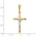 thumbnail image 4 of 14K Two-Tone Hollow Crucifix Pendant (41 X 20) Made In Turkey k4324, 4 of 6