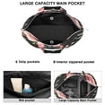 thumbnail image 2 of Flower Women's Large Weekend Travel Bag Moving Canvas Handbag Thick Double Layer Beach Weekend Travel Unisex Hospital Maternity Delivery with Toiletry Waterproof, 2 of 5