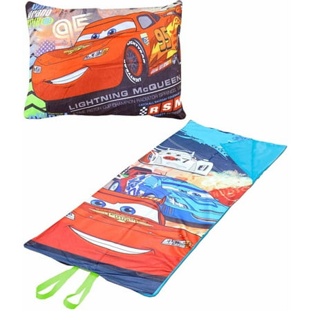 - Disney Cars On-the-Go Pillow Convertible Slumber Nap Mat
