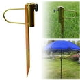 thumbnail image 1 of Umbrella Stand Ground Made Of Metal – Stable Parasol Holder Ground Sleeve Parasol For Beach & Garden, 1 of 8