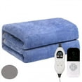 thumbnail image 1 of Shao Heated Blanket Electric Throw - Soft Ribbed Fleece Fast Heating Electric Blanket With 9 Heating Levels, 1 of 5