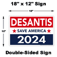 Trump Keeps America Great 2024 Political Yard Signs With Large 12inch