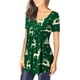 thumbnail image 4 of Pntutb - Camiseta de manga corta para mujer con cuello en V y estampado floral Pntutb Pntutb-552, 4 of 7