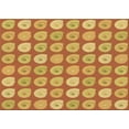 thumbnail image 1 of Ahgly Company Machine Washable Indoor Rectangle Transitional Orange Red Orange Area Rugs, 4' x 6', 1 of 7