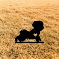 thumbnail image 6 of 9.84×9.13 Inches Cute Little Dog Garden Stake Iron Decor Art Silhouette Metal Yard Improvement Courtyard Art Garden Outdoor Decoration Pet Commemorative Metal Artwork, 6 of 6