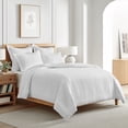 thumbnail image 3 of Levtex Home - Reede Muslin White Euro Sham Set of 2 - Muslin - White - Two Euro Sham (26 x 26in.), No Insert - Cotton, 3 of 4