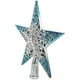 thumbnail image 2 of Adorno navideño colgante de estrella brillante con forma de árbol de Navidad hueco (azul plateado), 2 of 7