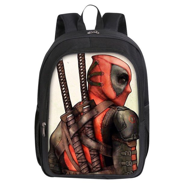 Mochila con dibujos animados periféricos de Marvel Deadpool para chico guapo, creativa, personalizada, para estudiantes, regalo escolar