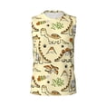 thumbnail image 6 of Lsque Cartoon Dinosaurs Print Men's Cotton Blend Sleeveless Muscle Shirts (S-3XL)- Moisture Wicking, Odor Protection, UPF 30+,Small, 6 of 8