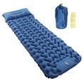 thumbnail image 2 of Colchoneta para dormir para acampar, colchoneta para dormir para acampar, colchón inflable azul marino para exteriores, colchoneta portátil para acampar, acabado de lujo, 2 of 8