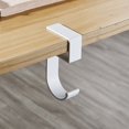 thumbnail image 1 of Colgador de bolsa para llavero de escritorio, gancho de mesa sin perforaciones, estantes para colgar en la pared, soporte multiusos para abrigo, organizador de toallas de baño, 1 of 5