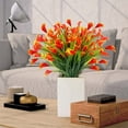 thumbnail image 2 of ¡Venta caliente! Decoración de plantas de simulación de herradura de flores artificiales, decoración de macetas de porche colgantes falsos, adecuada para uso doméstico al aire libre, 2 of 3