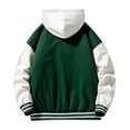 thumbnail image 4 of Winter Men's Fake Two Piece Zipper Hooded Coat Thickened Warm Coat, 4 of 4