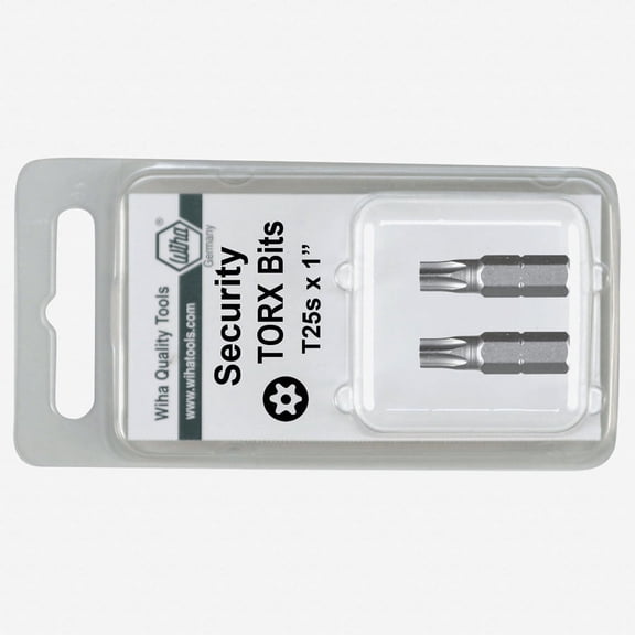 Wiha 70155 T20s Security Torx Insert Bit (2 Pack)