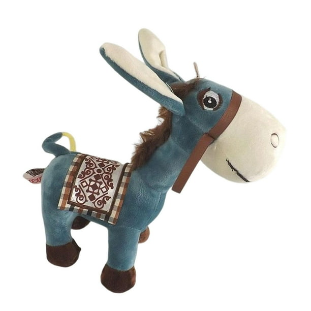 Muñeco de burro de peluche, muñeco de burro pequeño, recuerdo de fiesta, burro suave de peluche, juguete de peluche Azul