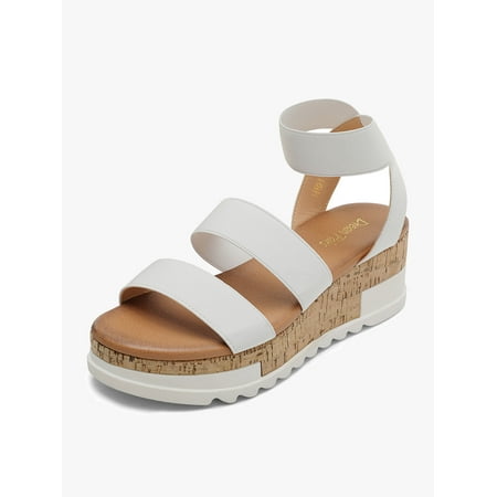 

Women‘s Neon Pink Open Toe Elastic Strap Casual Flatform Platform Sandals Women‘s Footwear