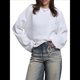 thumbnail image 1 of Suéteres de Cuello Redondo para Mujer, Conjuntos de Otoño, Tops de Punto Acanalado de Larga A M, 1 of 10