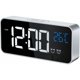 thumbnail image 1 of Reloj Despertador Digital, Reloj Digital LED Reloj Despertador Digital con Temperatura/Repetición/2 Alarmas/12/24 Horas/Puerto de Carga USB/16 Música (Plata), 1 of 5