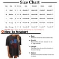 thumbnail image 2 of Lenago Hauts d'Été Grande Taille pour Femmes Mode Imprimée Col Rond Manches Courtes T-shirt Blouse Ample Tenues du 4 Juillet pour Femmes, 2 of 3
