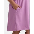 thumbnail image 4 of Terra & Sky Women’s Plus Size V-Neck T-Shirt Dress, Sizes 0X-5X, 4 of 4