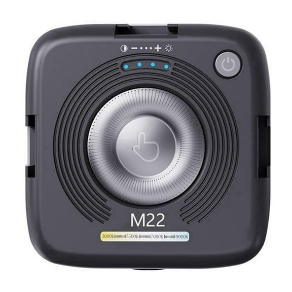 M22 Magnetic LED Selfie Light Phones Clip-on Dual Color Temperature Portable Fill for Outdoor Photography Black