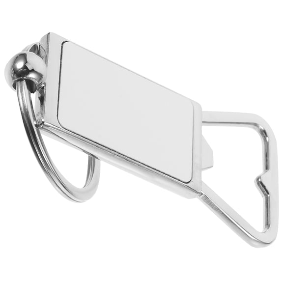 Supvox Stainless Steel Bottle Opener Keychain Silver 1Set