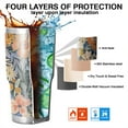 thumbnail image 6 of 30oz Pioneer Flower Tumblers Stainless Steel Tumbler with Lid and Straw,Vacuum Insulated Double Wall Travel Tumbler Cups Mug with Cleaning Brush for Coffee,Tea, 6 of 6