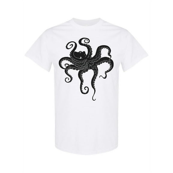 Octopus With Big Tentacles T-Shirt Men -Image by Shutterstock, Male XX-Large