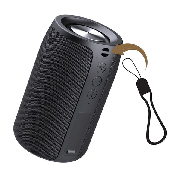 Escape - Wireless Speaker, Bluetooth 5.0, Water Resistant, Black