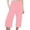 Pink, variant on Women's Curvy Linen Pants Straight Leg Resistant Fade Resistant Mint Green XL