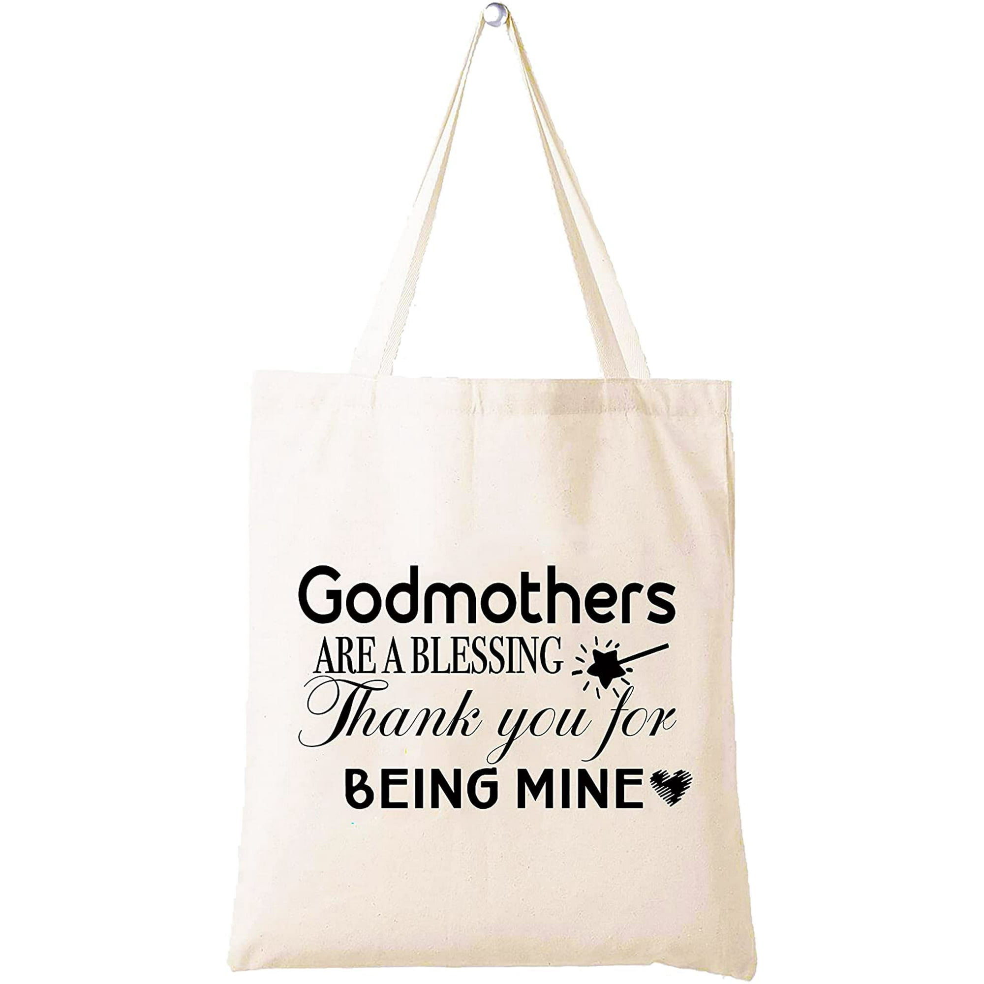Godmother Gifts from Godchild Birthday Baptism Mothers Day Christmas gifts  for Godmother Shoulder Bag Shopping Bag Tote Bag Gift Godmothers Are A  Blessing Thank You for Being Mine | Walmart Canada