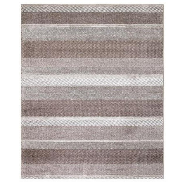 Tapis à Rayures Toscano 9 x 13 Pi, Marron