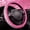 Pink, variant on Car-Grand Bling diamond rhinestones leather steering wheel cover, sparkly crystal glitter universal fit 14.5-15inches car steering wheel protector for women girl SUV, VAN, SEDAN TRUCK silver
