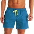 thumbnail image 4 of JTieacloth Mens Breathable Work Shorts Men's Solid Color Large Sports Casual Shorts Quick Drying Breathable Men's Beachwear,Orange, 4 of 5